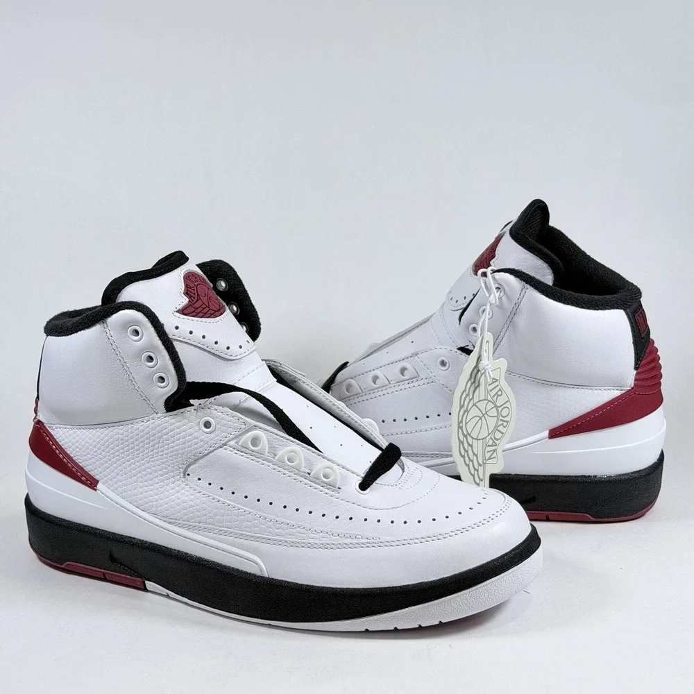 Nike‎ Size 6.5 Mens Air Jordan 2 Retro OG Chicago (2022) DX2454-106 White